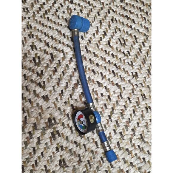 Refrigerant Charging Hose Pressure Gauge R134a AC HVAC Automotive Air Conditioni - Picture 2 of 16